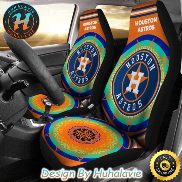 Houston Astros MLB Unique Magical And Vibrant Logo Pattern Car Seat Covers