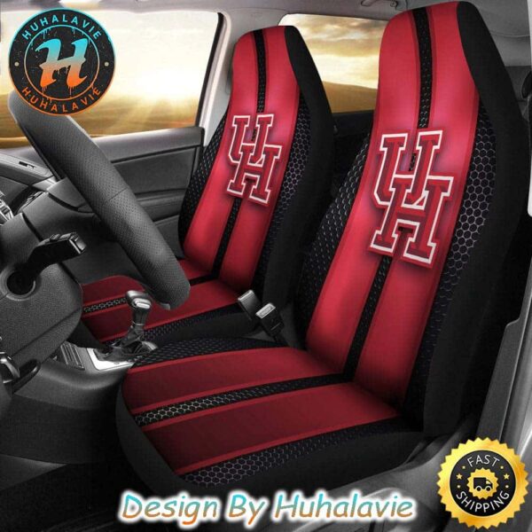 Houston Cougars Logo Incredible Line Pattern NCAA Car Seat Covers