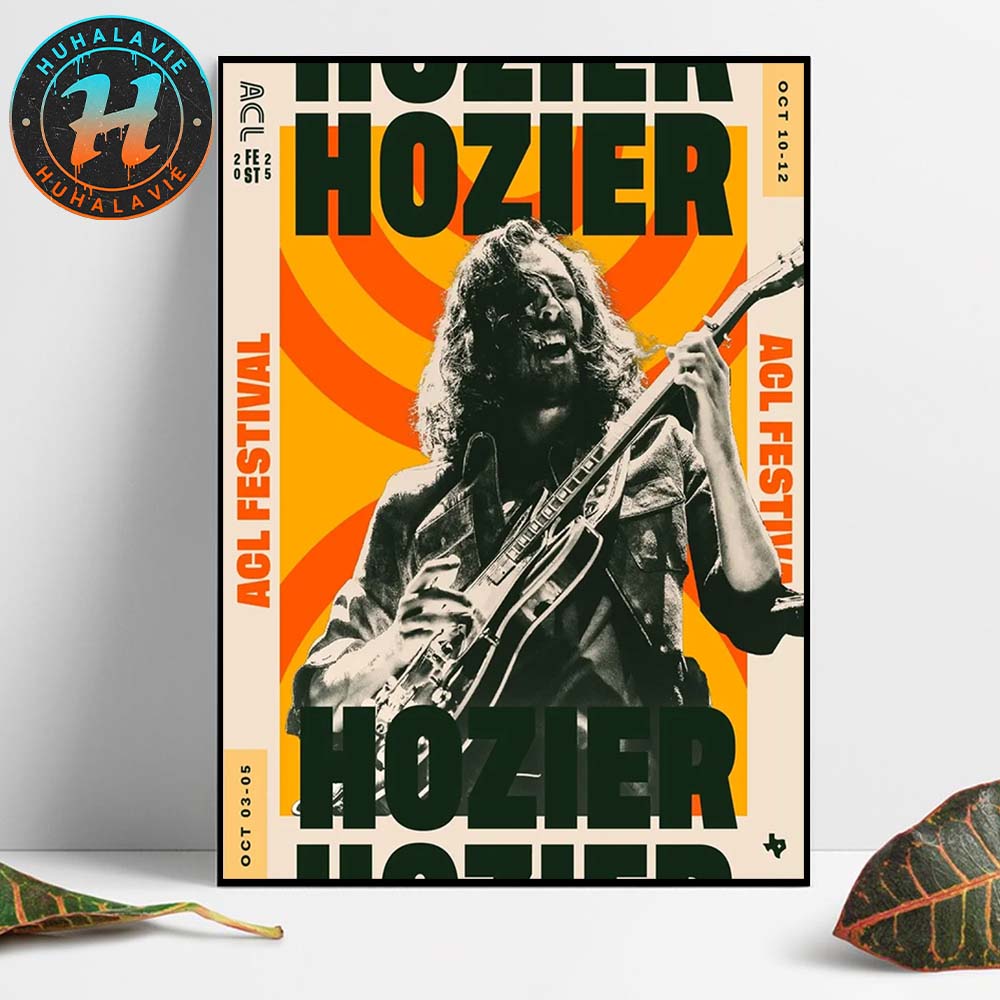 Hozier Poster For ACL Festival Music On October 03-05 2025 At Zilker Park In Austin Texas Home Decor Poster Canvas Hozier Poster For ACL Festival Music On October 03-05 2025 At Zilker Park In Austin Texas Home Decor Poster Canvas
