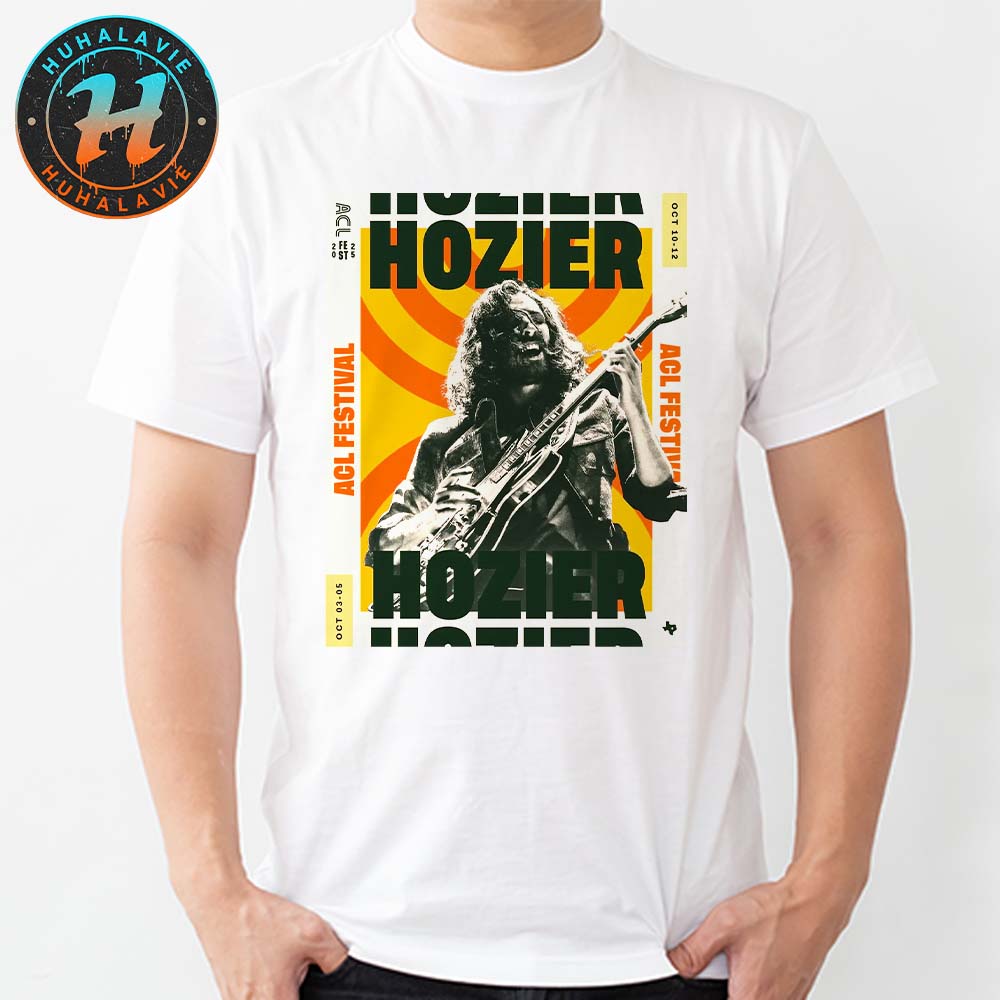 Hozier Poster For ACL Festival Music On October 03-05 2025 At Zilker Park In Austin Texas Unisex T-Shirt Hozier Poster For ACL Festival Music On October 03-05 2025 At Zilker Park In Austin Texas Unisex T-Shirt