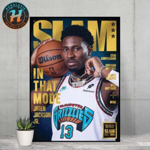 In That Mode Jaren Jackson Jr NBA Memphis Grizzlies Cover By SLAM 255 Magazine Gold The Metal Editions Poster Canvas