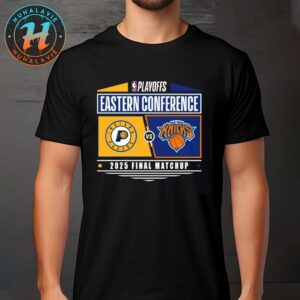 Indiana Pacers Vs New York Knicks 2025 Eastern Conference Finals NBA Playoffs Matchup Unisex T-Shirt