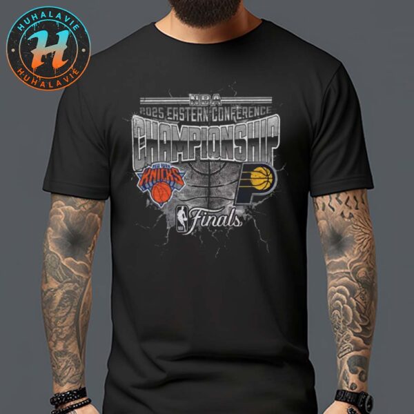 Indiana Pacers Vs New York Knicks Matchup NBA 2025 Eastern Conference Finals Black Classic T-Shirt