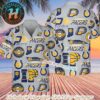 Indiana Pacerss NBA Yellow Pattern Background Aloha Sport Hawaiian Shirt