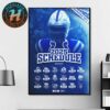 Houston Texans NFL 2025 Season Schedule Home Decor Poster Canvas