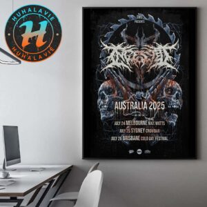 Ingested Poster In Australia Eviscerator Tour 2025 On July 24th-26th Home Decor Poster Canvas