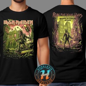 Iron Maiden Wrathchild Murders In The Rue Morgue Run For Your Lives World Tour 2025 Unisex T-Shirt