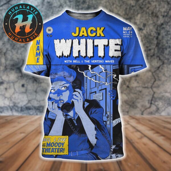 Jack White Austin TX Night One Poster At ACL Live at The Moody Theater On May 4 2025 All Over Print Shirt