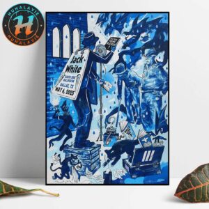 Jack White Dallas TX Tonight Poster At South Side Ballroom On May 6 2025 Home Decor Poster Canvas