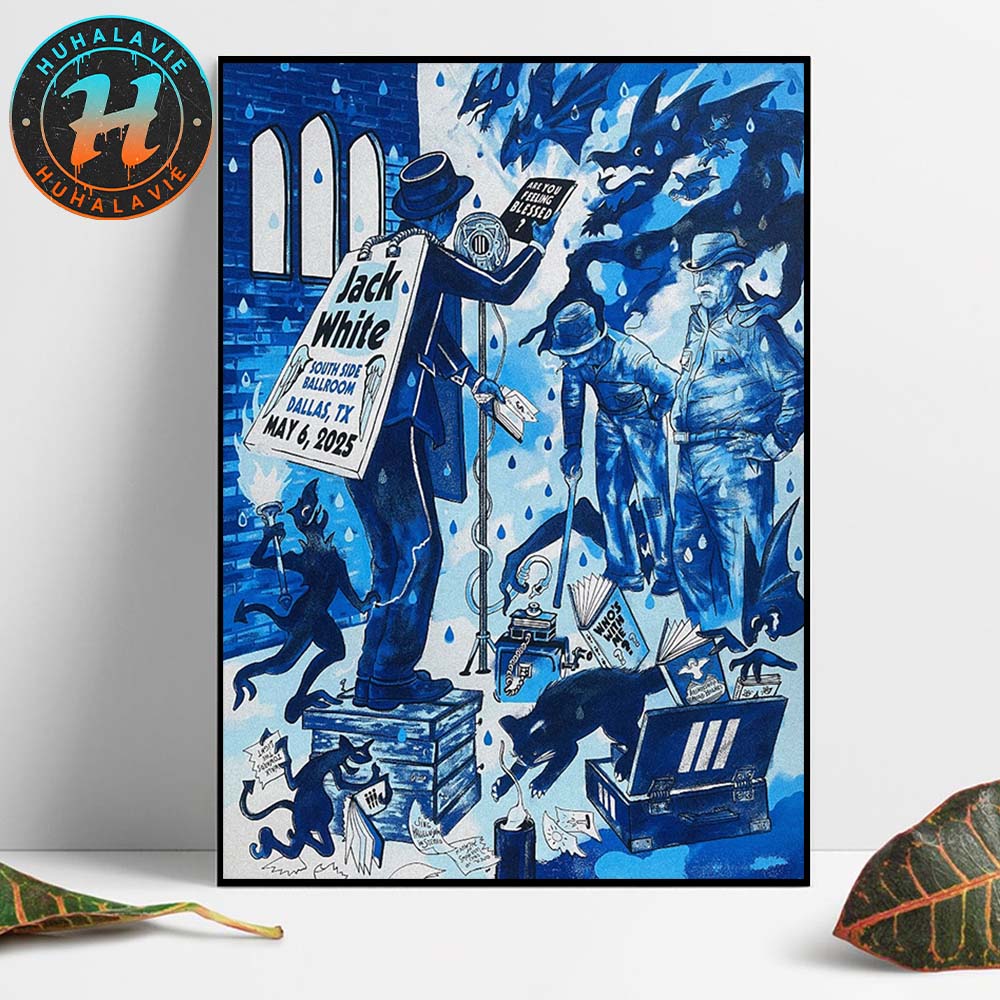 Jack White Dallas TX Tonight Poster At South Side Ballroom On May 6 2025 Home Decor Poster Canvas Jack White Dallas TX Tonight Poster At South Side Ballroom On May 6 2025 Home Decor Poster Canvas