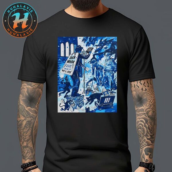 Jack White Dallas TX Tonight Poster At South Side Ballroom On May 6 2025 Unisex T-Shirt