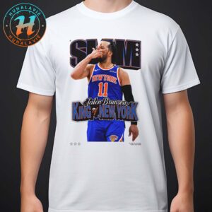 Jalen Brunson King Of New York Team NBA New York Knicks Covers Tee SLAM 256 Long Sleeve T-Shirt