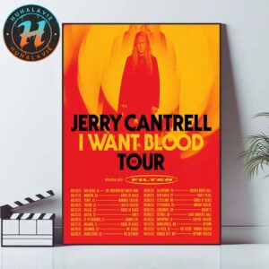 Jerry Cantrell I Want Blood Tour 2025 Cities List With Special Guests Filter Home Decor Poster Canvas