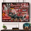 Congrats Leeds United FC Champions Sky Bet EFL Championship 2024-25 Home Decor Poster Canvas