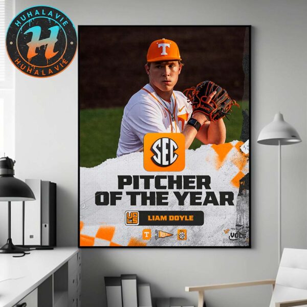 Liam Doyle Has Named 2025 SEC Baseball Pitcher Of The Year Home Decor Poster Canvas