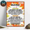 Glastonbury Festival 2025 Full Lineup Poster In Pilton At Worthy Farm On June 25th-29th 2025 Home Decor Poster Canvas