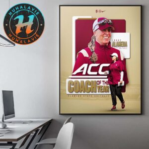 Lonni Alameda Team Florida State Softball Named To 2025 ACC Coach Of The Year Home Decor Poster Canvas