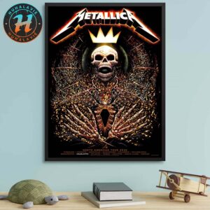Metallica M72 Charlotte Pop-Up Shop Poster For Charlotte North Carolina At Bank of America Stadium On May 31 North American Tour 2025 Home Decor Poster Canvas