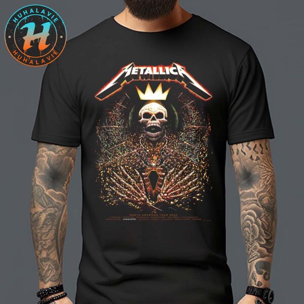 Metallica M72 Charlotte Pop-Up Shop Poster For Charlotte North Carolina At Bank of America Stadium On May 31 North American Tour 2025 Unisex T-Shirt