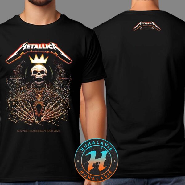 Metallica M72 Charlotte Pop-Up Shop Tee Exclusive Charlotte NC At Bank Of America Stadium On May 31 Tour 2025 Two Sided T-Shirt
