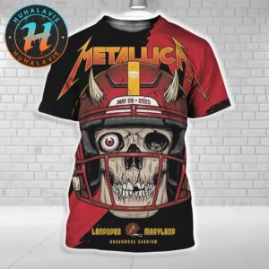 Metallica M72 Landover Pop-Up Shop Poster For Landover Maryland At Northwest Stadium On May 28 M72 Tour 2025 All Over Print Shirt