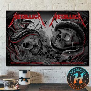 Metallica M72 Nashville Full Show Poster On May 1st And May 3rd In Nashville TN At Nissan Stadium M72 World Tour 2025 Home Decor Poster Canvas