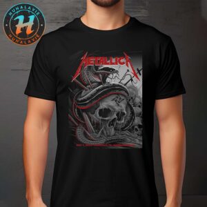 Metallica M72 Nashville Night 1 Poster For Nashville TN At Nissan Stadium On May 1st M72 World Tour 2025 Art Maxx242 Unisex T-Shirt
