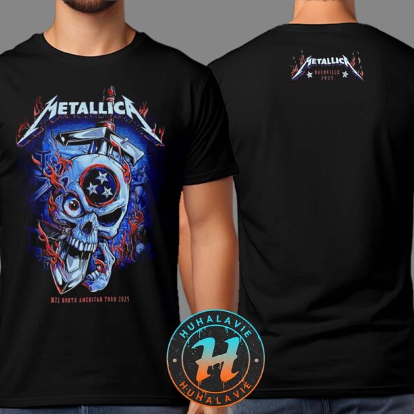 Metallica M72 Nashville Pop-Up Shop Merch Tee For Nashville TN At Nissan Stadium On May 1st And 3rd M72 North America Tour 2025 T-Shirt
