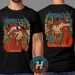 Metallica M72 Philly Full Poster For Two Night Philadelphia Pennsylvania At Lincoln Financial Field On May 23 And 25 2025 Art By Squindo Two Sided Print Classic T-Shirt