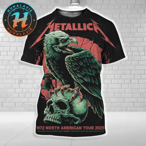 Metallica M72 Philly Pop-Up Shop Poster For Philadelphia Pennsylvania At Lincoln Financial Field On May 23 And 25 M72 North American Tour 2025 All Over Print Shirt