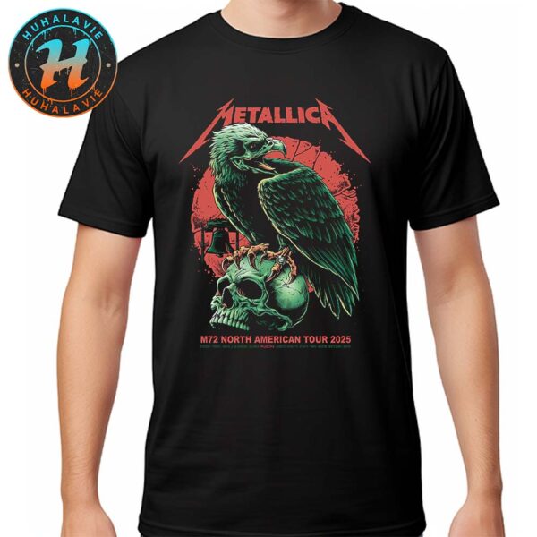 Metallica M72 Philly Pop-Up Shop Poster For Philadelphia Pennsylvania At Lincoln Financial Field On May 23 And 25 M72 North American Tour 2025 Black Unisex T-Shirt