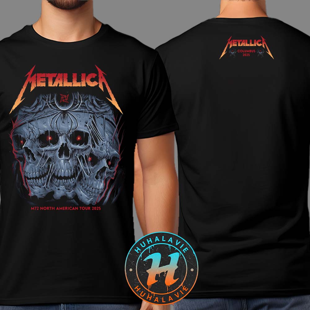 Metallica M72 Sonic Temple Merch Tee Pop-Up Shop For Columbus OH At Historic Crew Stadium On May 9 And 11 M72 No Repeat Weekend 2025 Two Sided Print T-Shirt Metallica M72 Sonic Temple Merch Tee Pop-Up Shop For Columbus OH At Historic Crew Stadium On May 9 And 11 M72 No Repeat Weekend 2025 Two Sided Print T-Shirt