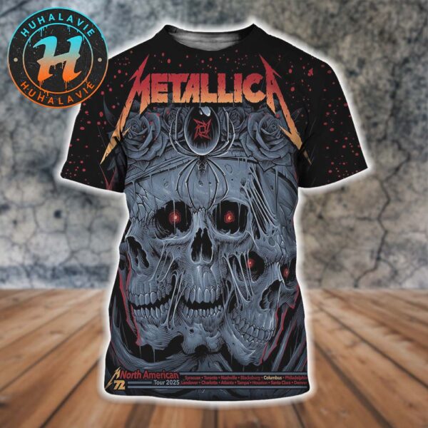 Metallica M72 Sonic Temple Pop-Up Shop Poster For Columbus OH At Historic Crew Stadium Two Night On May 9 And 11 M72 World Tour 2025 All Over Print Shirt