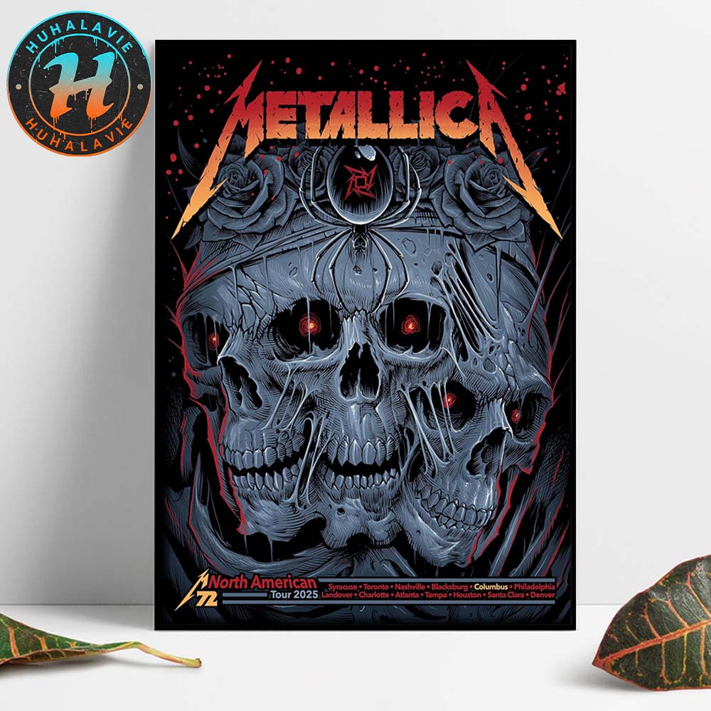 Metallica M72 Sonic Temple Pop-Up Shop Poster For Columbus OH At Historic Crew Stadium Two Night On May 9 And 11 M72 World Tour 2025 Home Decor Poster Canvas Metallica M72 Sonic Temple Pop-Up Shop Poster For Columbus OH At Historic Crew Stadium Two Night On May 9 And 11 M72 World Tour 2025 Home Decor Poster Canvas