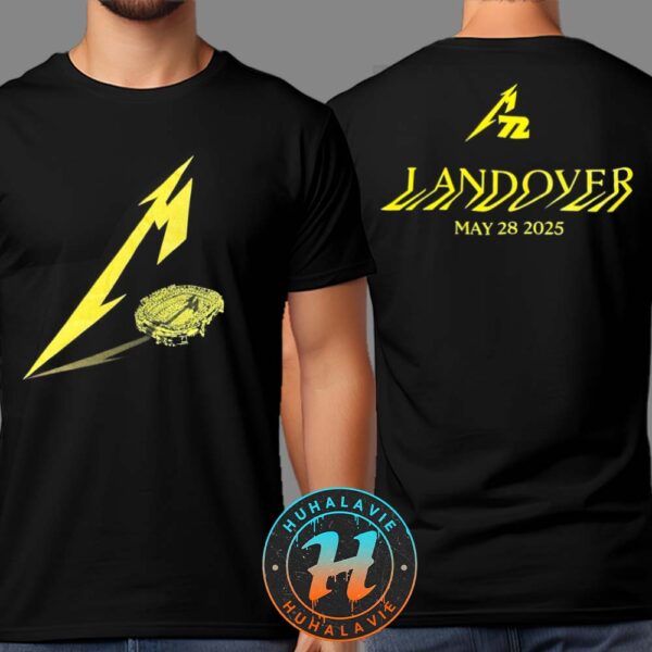 Metallica Northwest Stadium Cover Merch M72 Landover Maryland Washington DC On May 28 2025 Two Sided Print T-Shirt