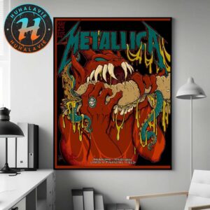 Metallica Philadelphia Pennsylvania Night 1 Poster M72 Philly At Lincoln Financial Field On May 23 2025 Art By Squindo Home Decor Poster Canvas