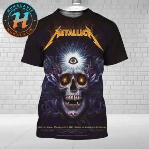 Metallica Tonight In Charlotte North Carolina Poster M72 Charlotte At Bank Of America Stadium On May 31 M72 World Tour 2025 All Over Print Shirt