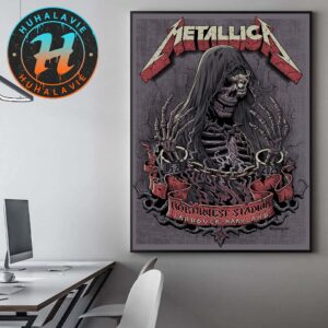 Metallica Tonight In Landover Maryland Poster Show At Northwest Stadium M72 Landover Washington DC On May 28 2025 Home Decor Poster Canvas