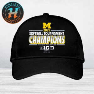 Michigan Wolverines Softball 2025 Tournament Big Ten Champions Classic Cap Snapback Hat