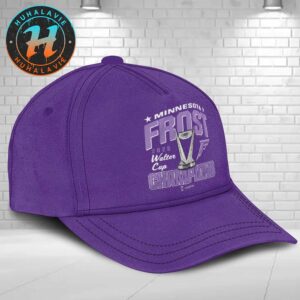 Minnesota Frost Has Named Champions PWHL Walter Cup 2025 Purple Classic Cap Snapback Hat