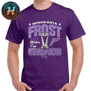 Minnesota Frost Has Named Champions PWHL Walter Cup 2025 Purple Unisex T-Shirt