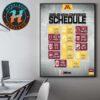 Bemidji State Beavers Womens Ice Hockey 2025-26 WCHA Conference Season Schedule Home Decor Poster Canvas
