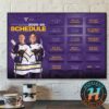 Ohio State Buckeyes Womens Ice Hockey 2025-26 WCHA Conference Season Schedule Home Decor Poster Canvas