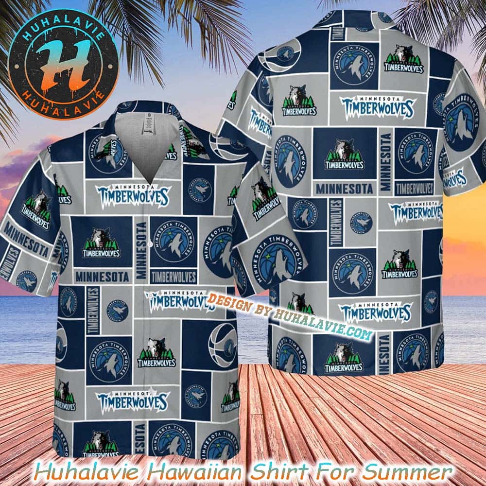 Minnesota Timberwolves NBA Logo Pattern Gift For Fan Sport Hawaiian Shirt Minnesota Timberwolves NBA Logo Pattern Gift For Fan Sport Hawaiian Shirt