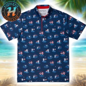 NASA One Small Putt For Man RSVLTS Cover Summer Vacation Polo Shirt