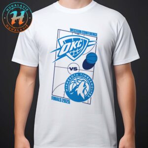 NBA 2025 Western Conference Finals Matchup Oklahoma City Thunder Vs Minnesota Timberwolves Classic T-Shirt