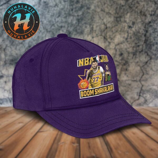 NBA Jam Luka Doncic Los Angeles Lakers Homage Boom Shakalaka Classic Cap Snapback Hat