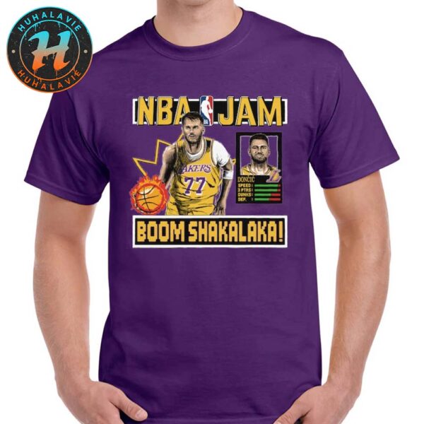NBA Jam Luka Doncic Los Angeles Lakers Homage Boom Shakalaka Unisex T-Shirt