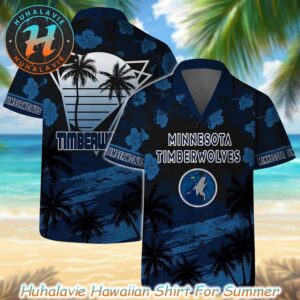 NBA Minnesota Timberwolves Beach Tree With Flower Pattern Summer Hawaiian Shirt