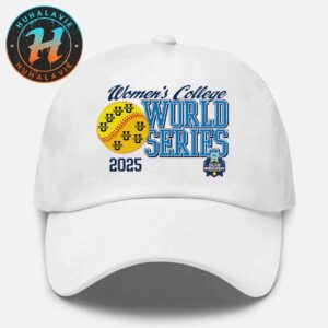 NCAA Softball Womens College World Series 2025 Infield Shift White Classic Cap Snapback Hat